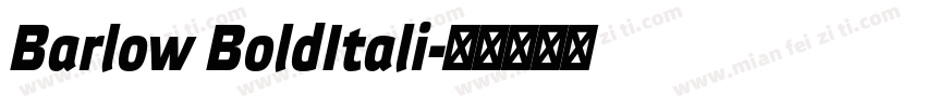 Barlow BoldItali字体转换